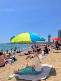 바르셀로네타 해변에서 피크닉 🏖