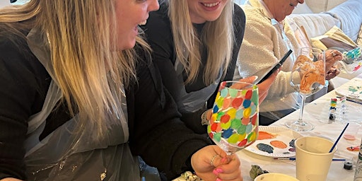 Paint & Party UK: Wine Glass Painting | Lister Steps at The Old Library, Green Lane, Old Swan, Liverpool, UK