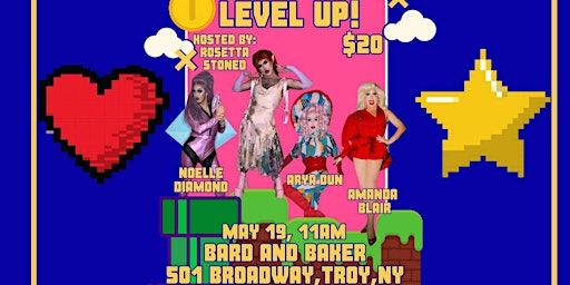 Level Up! - Nintendo Themed Drag Brunch | Bard and Baker Board Game Cafe