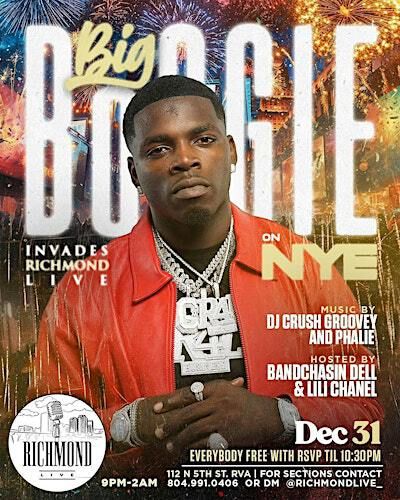 BIG BOOGIE INVADES RICHMOND LIVE ON NYE | Richmond Live