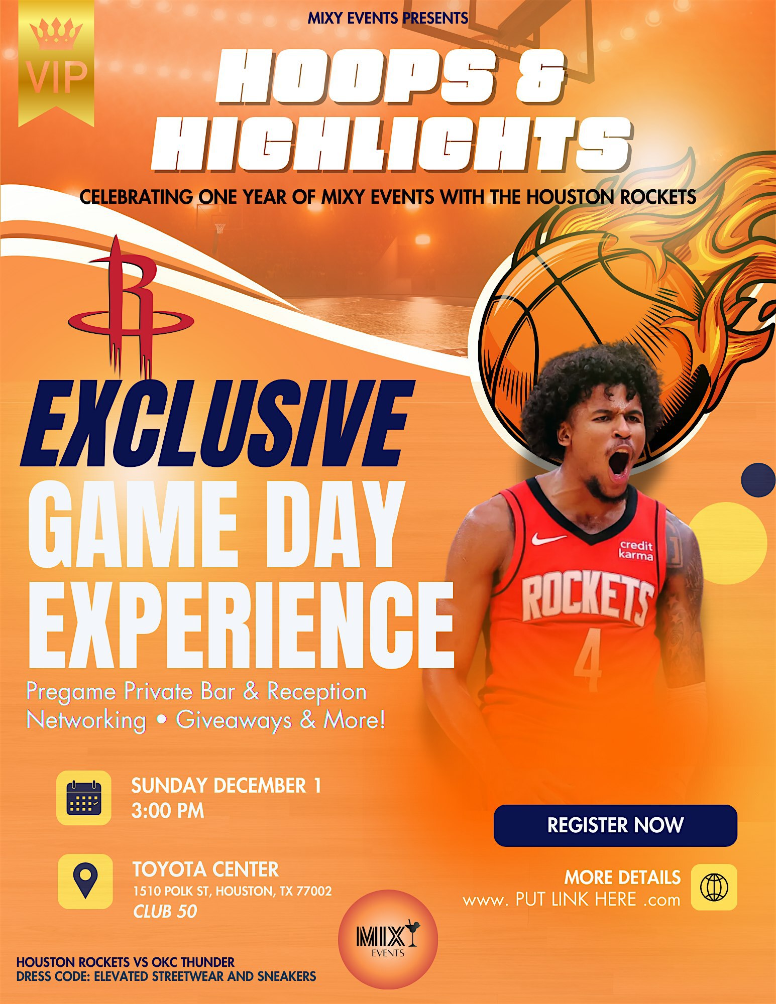 Hoops + Highlights: Exclusive Houston Rockets Game Day Experience | Toyota Center