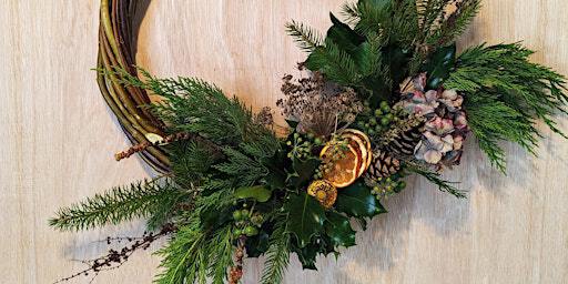 Gweithdy Torch Nadolig / Christmas Wreath Workshop - Prynhawn / Afternoon | Y Stiwdio