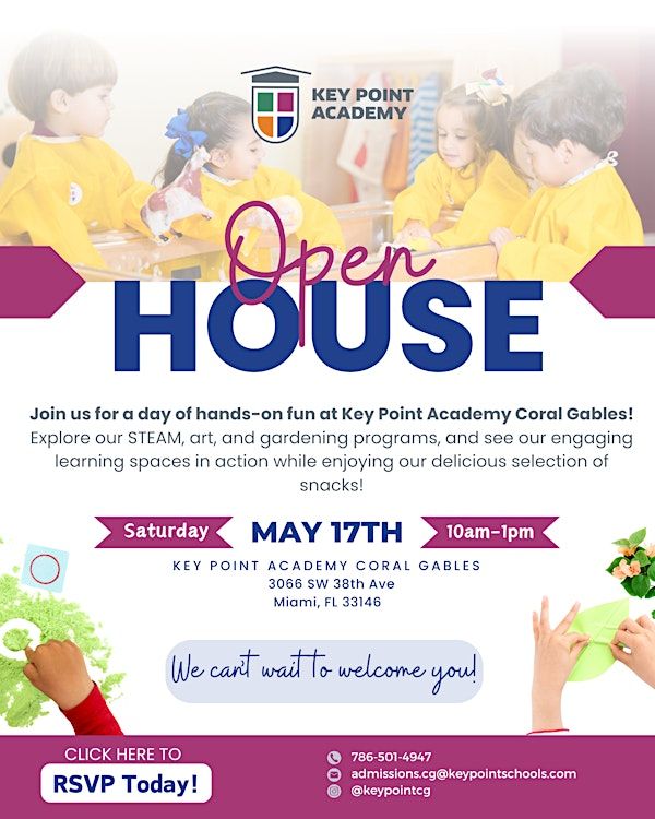 KPA  Coral Gables Open House 5/17 | Key Point Academy Coral Gables