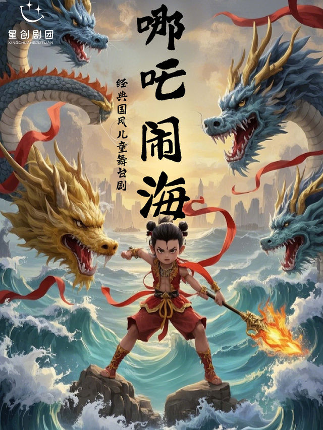 【烏魯木齊十二師】中華傳統經典《哪吒鬧海》大型仙幻親子互動兒童劇｜兒童親子 | 烏魯木齊十二師文體中心