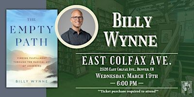 Billy Wynne Live at Tattered Cover Colfax | Tattered Cover Colfax
