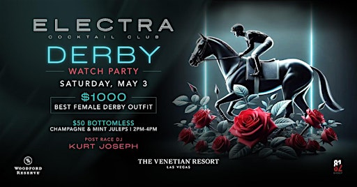 Kentucky Derby Watch Party | Electra Cocktail Club, South Las Vegas Boulevard, Las Vegas, NV, USA