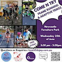 Dejay Medical Come N Try - Frame Running & Adaptive Trikes | Foreshore Park