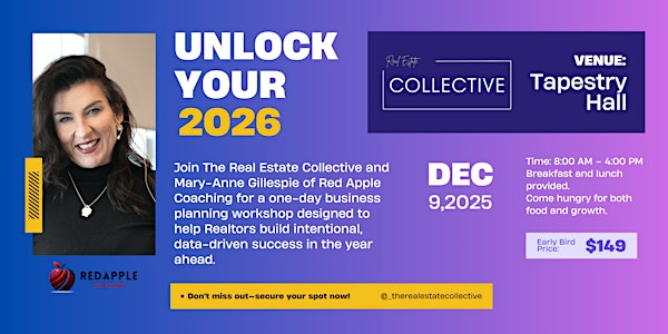 Unlock Your 2026 – Business Planning Workshop for Realtors | Tapestry Hall