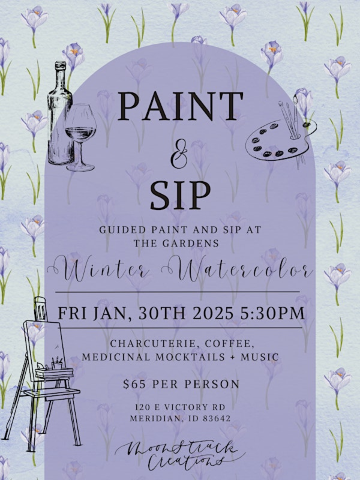 January Paint and Sip - WATERCOLOR! | 120 E Victory Rd