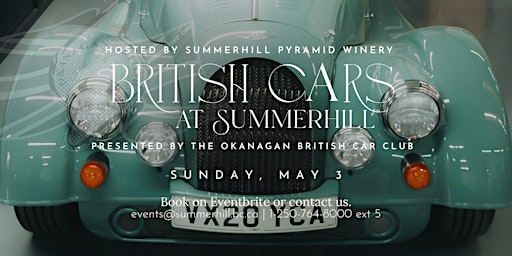 British Cars at Summerhill presented by the Okanagan British Car Club | Summerhill Pyramid Winery