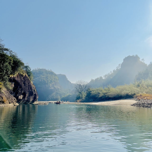 Bamboo Rafting At Wuyishan 