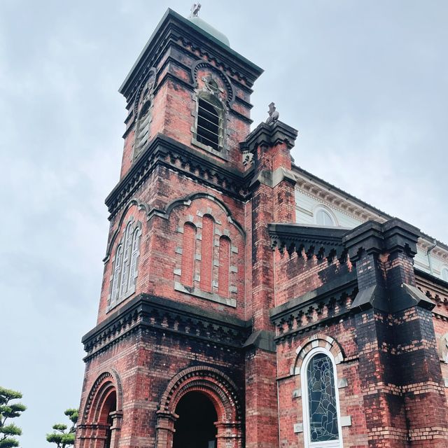 【長崎県】赤レンガづくりの教会へ。