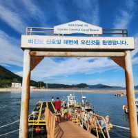 남해 비진도 여객선이 아닌 낚시배로 입도...
