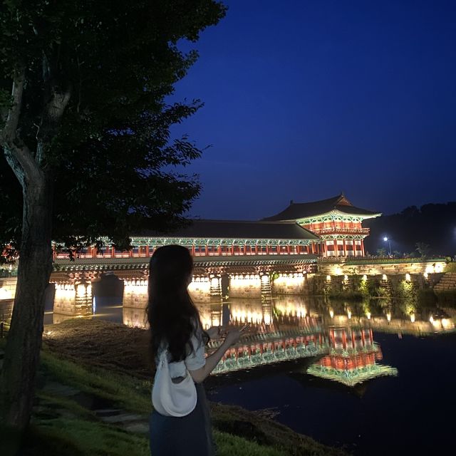 노을맛집 경주 월정교