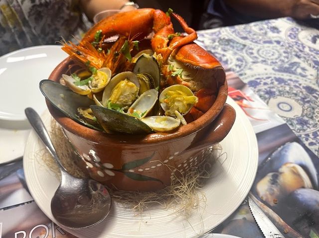 IN PORTUGUESE RESTAURANT