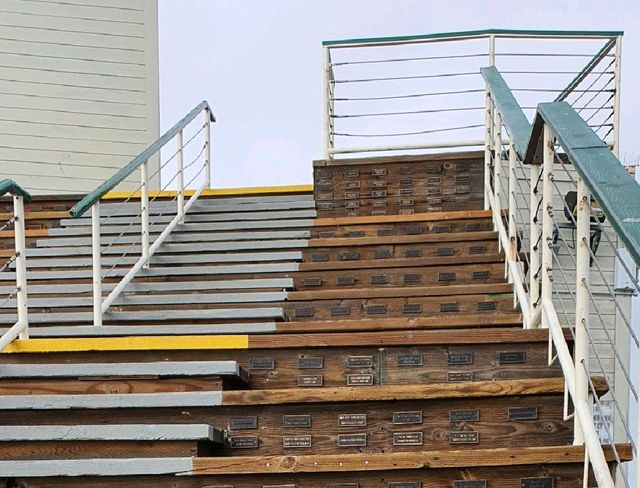 Santa Monica Pier Commemorative Plaque Stairs