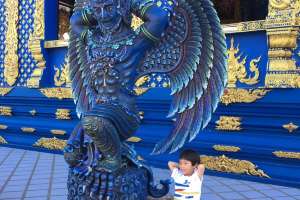 泰國清邁的藍寶石寺廟
