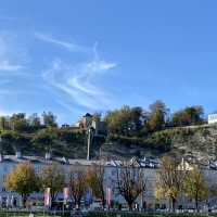 A city at the foot of the Alps