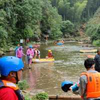 Rafting in Xianlong Canyon