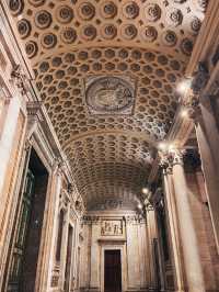 Visiting one of the four major basilicas in Rome at night: the Basilica of St. John Lateran.