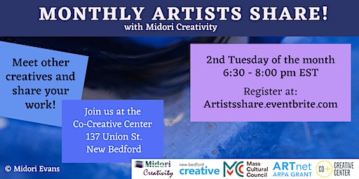 Monthly Artists Share! | Co-Creative Center