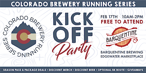 2024 Kickoff Party @ Barquentine Brewing | CO Brewery Running Series | FREE | Barquentine Brewing Company
