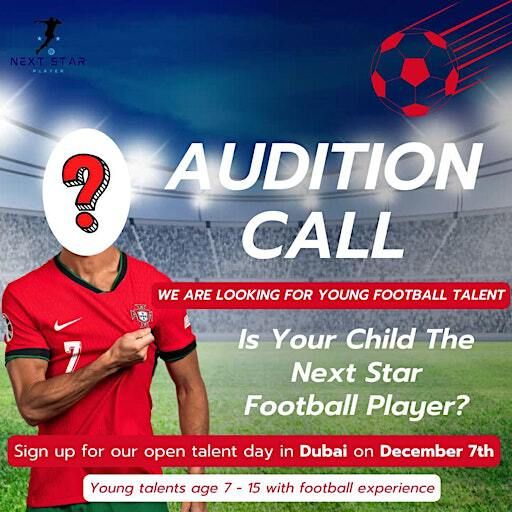 Open Talent Day - Young Football Players | Dubai