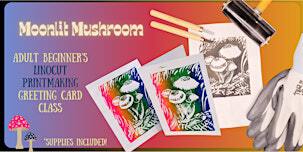 Moonlit Mushrooms Print & Sip Class | 901 Santa Fe Dr