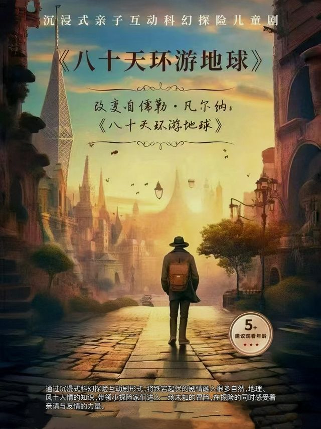 2025中吳文化親子成長季-兒童互動劇《八十天環遊地球》｜兒童親子 | 常州工人文化宮劇場