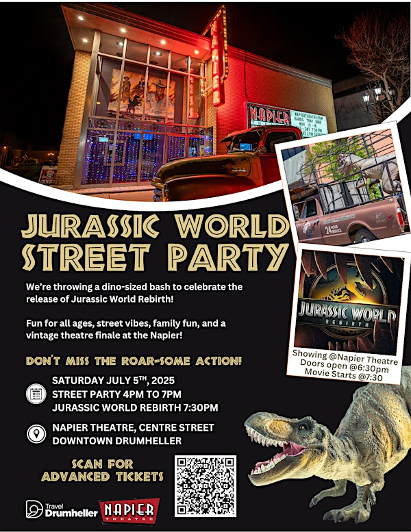 Jurassic World Rebirth Street Party @ Napier Theatre | Napier Theatre