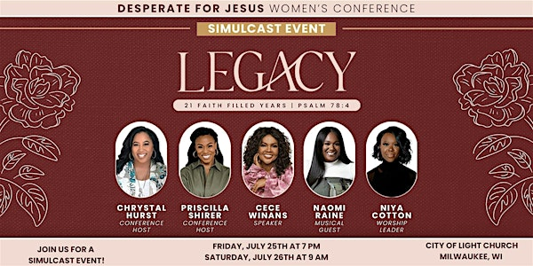 2025 Desperate For Jesus Women's Conference at City of Light Church | City of Light Church