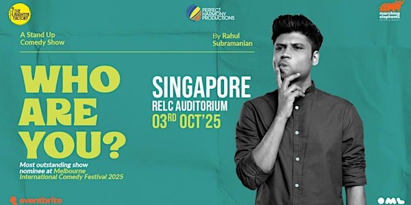 Who Are You? by Rahul Subramanian Live Singapore | RELC International Hotel