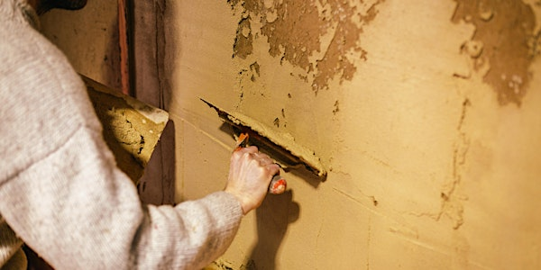 Plastering with clay – live build workshop | Springfield Community Allotment