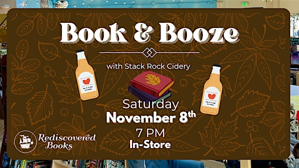 Book & Booze with Rediscovered Books | Rediscovered Bookshop
