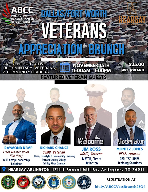 Dallas/Fort Worth Veterans Day Weekend Appreciation Brunch | Hearsay Arlington