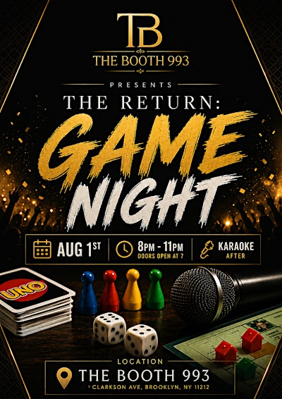 The Return: Game Night | The Booth 993 (Red Door)
