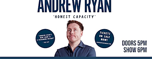 SUNDAY SHOW: Andrew Ryan: Honest Capacity - 2026 Tour | Kiwi's Comedy Club