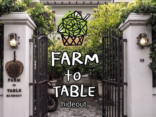 Farm to table hideout ร้านซ่อนในตลาด