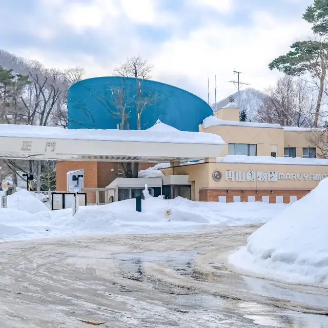 冬の円山動物園正門