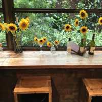 緑、お花溢れる🌻癒し空間カフェ【青山フラワーマーケット】