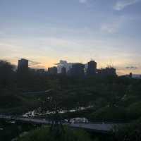 Sunset strolls at benjakitti forest park