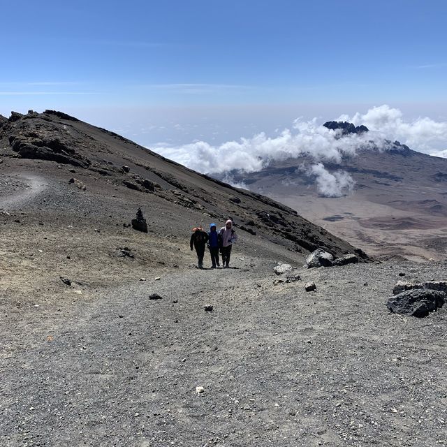 nearing the peak Kilimanjaro