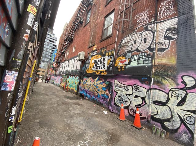 Graffiti Alley at Downtown Toronto