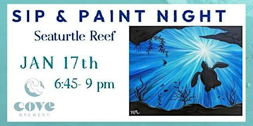 Seaturtle Reef Paint Night | Cove Brewery