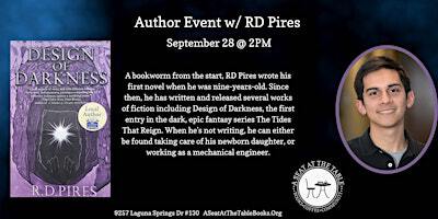 Author Event: Design of Darkness by RD Pires | A Seat at the Table