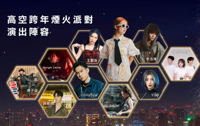 台北101高空跨年煙火派對-台北跨年演唱會 | 台北101大樓 89 樓