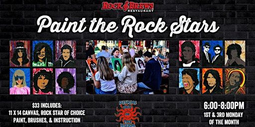 Rock & Brews El Segundo presents - Paint the Rock Stars | Rock & Brews