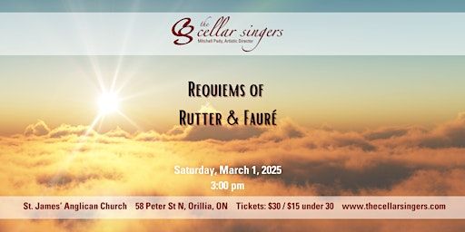 Requiems of Rutter and Fauré | St. James' Anglican Church