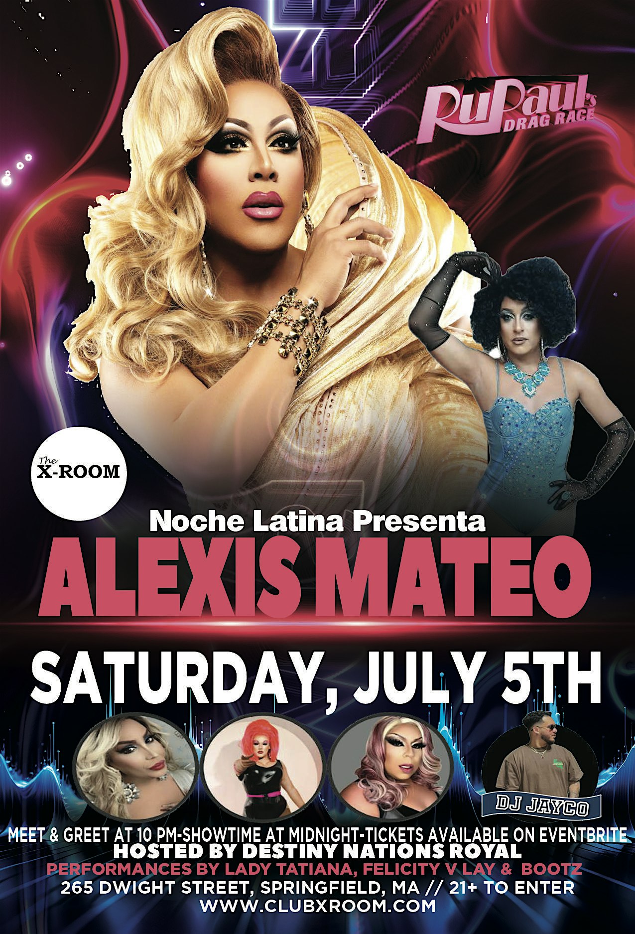 Alexis Mateo at The X-Room | The X-Room, Dwight Street, Springfield, MA, USA