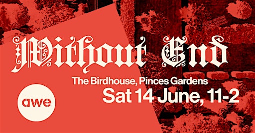 Without End (for Art Week Exeter) - Sat 14 June, 11-2, The Birdhouse | Pinces Gardens
